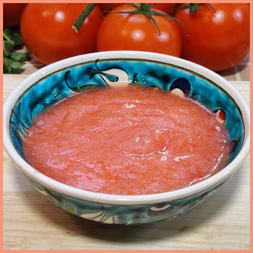 Fresh Grated Tomato Sauce - Jachnun Stories